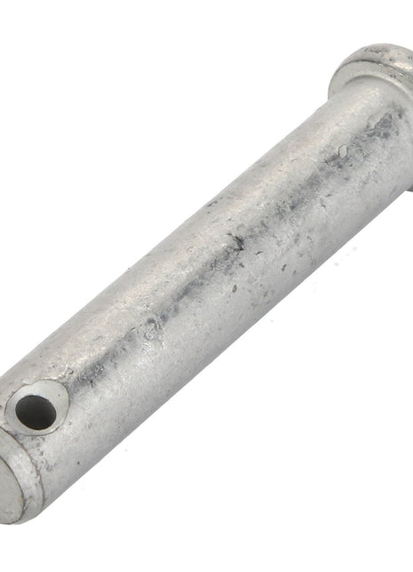 A cylindrical metal pin with a small hole towards one end and a wider, flat head on the opposite end. Product Name: AGCO | PIN - CH177-3405, Brand Name: AGCO.