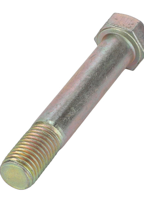 An image of the AGCO Bolt - Acp0338210, featuring a threaded end and a hexagonal head, typically used for securely fastening various objects together.