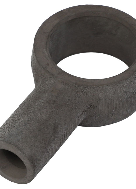 The AGCO | MANIFOLD - 0.009.3684.0 is a metallic, cylindrical, Y-shaped industrial pipe fitting with a textured surface perfect for your custom projects. If you have any questions about ordering or need assistance from our support team, we're here to help.