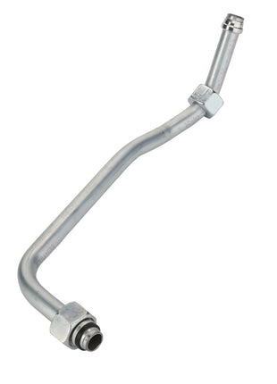 The AGCO Tube - Acx2785210 is a metal pipe featuring a curved shape and fittings at both ends, designed for use in automotive or industrial applications. No additional product description information is currently available.