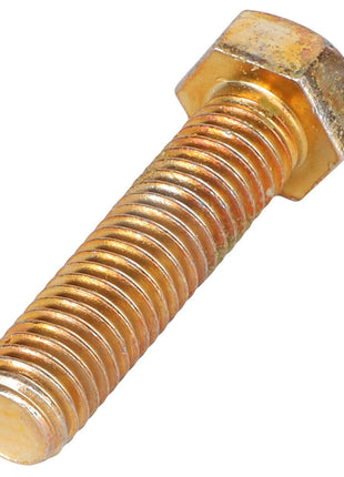Close-up image of the AGCO Hexagonal Head Bolt - Acp0002790, featuring a golden threaded shaft and a hexagonal head. No current product description available.