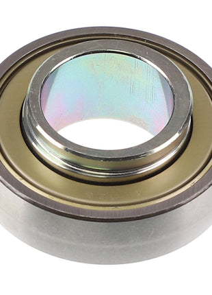 Close-up of a metallic AGCO | COLLAR - CL610448C0 bearing with a cylindrical shape and a shiny silver surface. No current product description information is available.