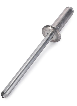 The AGCO | RIVET - D41397200 by AGCO boasts a sleek cylindrical body with a sturdy pin extending from one end, making it perfect for securely fastening materials together.