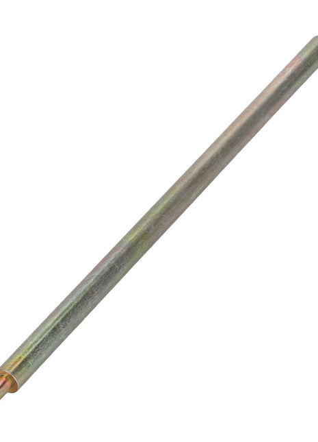 Introducing the AGCO | Bolt - F312500031340, a cylindrical metal rod with tapered ends. This versatile component by the renowned brand AGCO can be used as a mechanical part or tool.