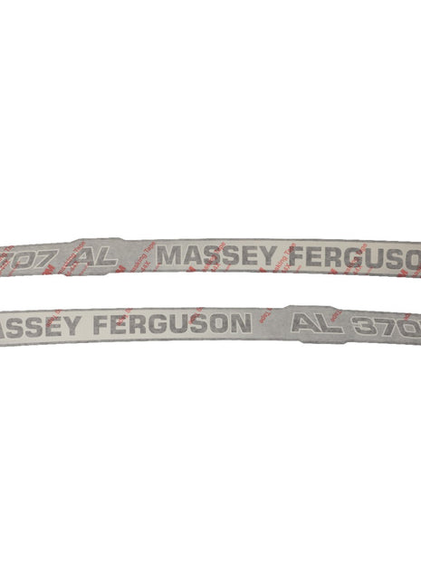 Two grey AGCO decals (Acp0421800) featuring red text and logos, positioned side by side on a white background. No current product description available.