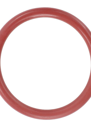 The AGCO | O-Ring - Acw1864860, a vibrant red rubber product from AGCO, is prominently displayed against a stark white background, creating a striking visual contrast.