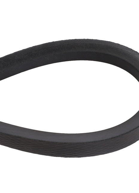 A close-up image of the AGCO | Belt - Acw9222040, a black V-belt typically used in mechanical applications for power transmission. The belt, branded by AGCO, has a trapezoidal cross-section and appears to be in good condition. No current product description information is available.