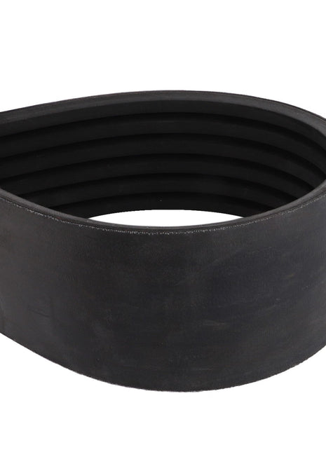 Close-up of the AGCO Drive V Belt, Countershaft Drive - D41978000, a black ribbed flexible rubber belt looped into an oval shape, typically used in automotive or machinery components for optimal performance and power transmission.