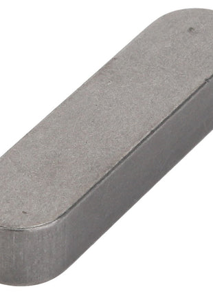 A sleek, rectangular metal object with rounded edges, resembling a small, flat bar. This item is known as the AGCO | KEY - D43106400 and is manufactured by AGCO.