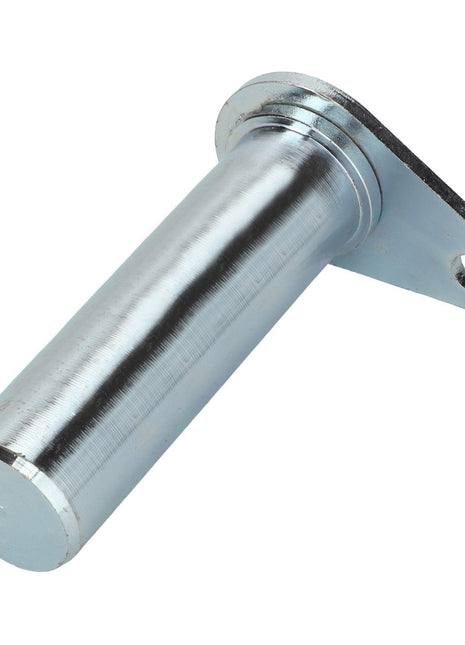 The AGCO Pin - Acp0670030, a cylindrical metal pin with a mounting flange and a single hole for fastening, is displayed against a white background.