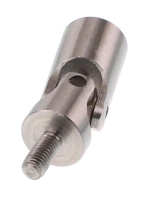 The AGCO | BALL JOINT - AL5020212 from AGCO is a cylindrical metal component featuring a threaded bolt protruding from one end and a drilled hole through the middle. No additional product description information is available.