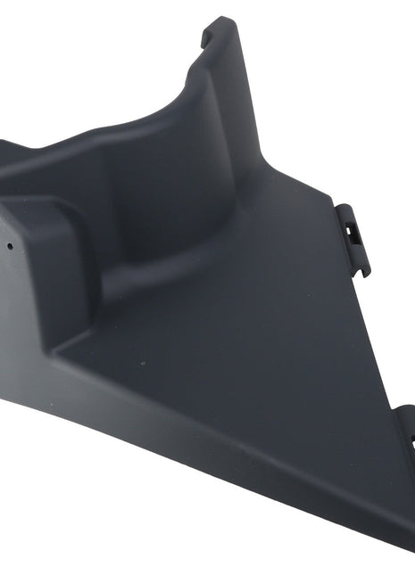 The AGCO Door Shield - Acw209361C by AGCO is a black plastic automotive interior panel with a curved upper section and two mounting tabs. No current product description information is available.