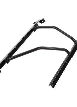No current product description information is available, but the AGCO | Shield Bracket - Acx2350740 by AGCO is a black metal bracket with two angled support bars, expertly designed for mounting or structural reinforcement.