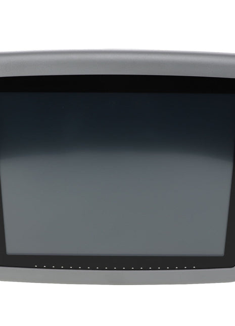 A grey-framed, rectangular industrial touchscreen monitor from AGCO, model ACZ0003310, with a dark display screen is shown against a white background.