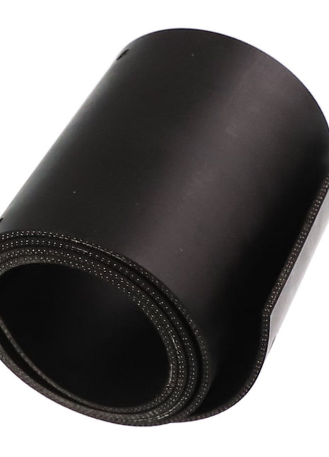 A rolled AGCO Rubber Seal - Acw3813830 in black, featuring visible edge stitching and designed for durability and efficiency.