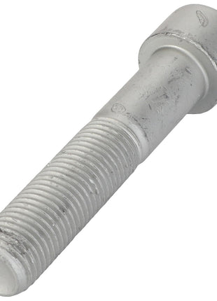 A close-up of the AGCO | Hex Socket Screw - La14312324, highlighting its threaded shaft and showcasing the precision and durability of this metal fastener.