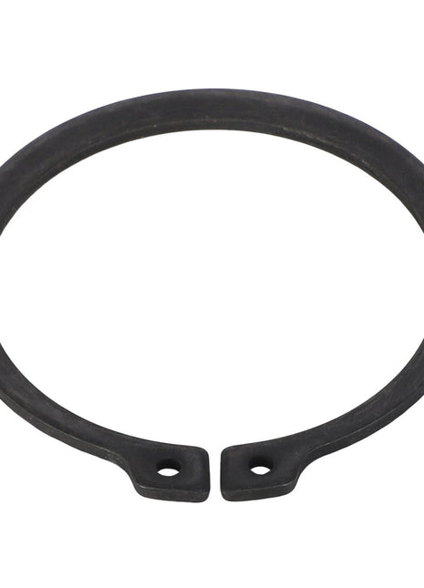 A retaining ring, specifically the AGCO | RING - AL5017001, with two small holes near the ends is displayed against a stark white background.