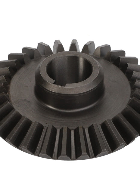 A close-up of the AGCO Pinion Gear - La320947350, featuring its evenly spaced teeth and central hole, showcases the quality and reliability of AGCO Parts Genuine.