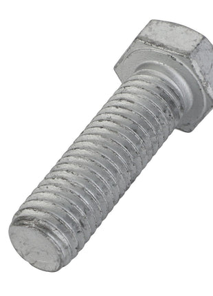 A close-up view of the AGCO Bolt - Sn16742, featuring a metallic threaded shaft and a hexagonal head, displayed against a white background. The current product description offers no additional information.