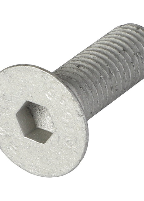 Introducing the AGCO Slotted Flat Countersunk Machine Screw - Acw2221540, a high-quality silver fastener featuring a hex socket cap and partial threading. This screw is perfect for various applications but unfortunately, there is no detailed product description available at the moment.