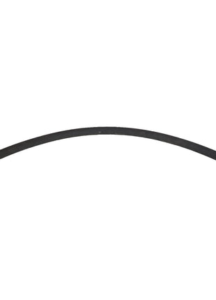 Introducing the AGCO | HOSE - AL9031566 from AGCO: A flexible black hose with metal fittings on both ends, slightly curved. No current product description information is available.