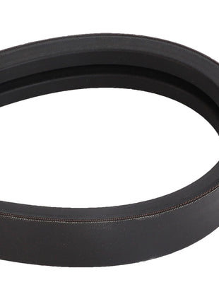 A black AGCO rubber v-belt, product name Belt - Acw0773870, is coiled in an oval shape, showcasing the durable rubber surface and precision-engineered internal grooves. No current product description information available.