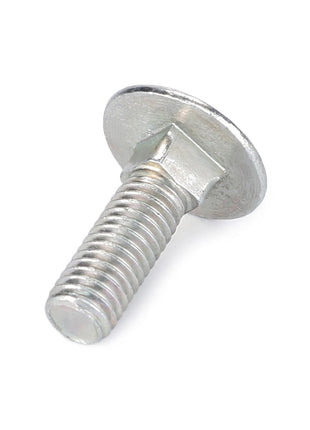 Close-up of the AGCO Truss Head Screw - Fel116224 featuring a silver round-headed design with a threaded shaft, displayed on a white background. No current product description available.