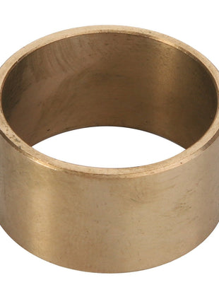 A cylindrical metal ring, identified as AGCO | BUSH - D43363900, is seen against a plain white background with a smooth, unadorned surface.