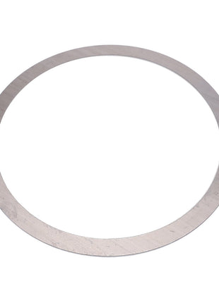 The AGCO Spacer Shim - 816300020210 is a thin, circular metal ring with a smooth, flat surface.