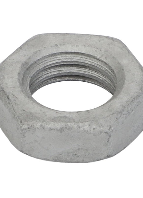 The AGCO | Hex Nut - Acw1026900 is a hexagonal metal nut with internal threads, specifically designed for use in tandem with a bolt.