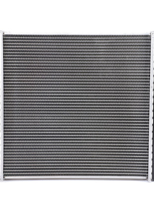 The AGCO | Radiator, No Cap - ACW0052150 is a high-performance car radiator with a durable metal core and plastic side tanks. It features strategically positioned inlet and outlet ports on its sides to optimize efficiency and durability, ensuring reliable performance even in demanding conditions.