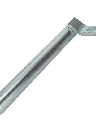 The AGCO | RIGHT HAND PIN - AL5219231 by AGCO is a cylindrical metal rod with a curved and notched end, possibly part of a mechanical or industrial tool. Product description information is currently unavailable.