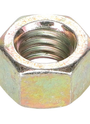 Close-up image of an AGCO hexagonal metal nut (model AG523259) with a threaded interior, shown against a white background. No current product description information is available.