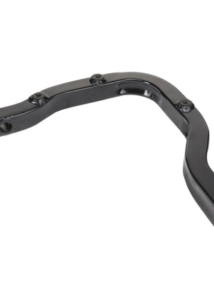 AGCO's Support - Acw0509900 is a robust curved metal bracket, meticulously designed with multiple screw holes for mounting or support purposes.