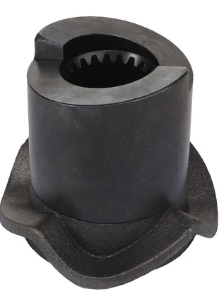 The AGCO Shifting Claw - Fel151557, a cylindrical metal component featuring a gear-like interior and a flared base, currently has no detailed product description available.