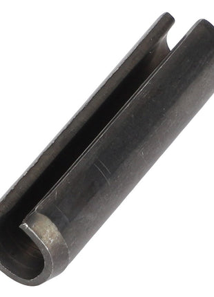 A close-up of the AGCO | PIN - AL5016996 from AGCO, showing its cylindrical shape and the longitudinal slit along its length.