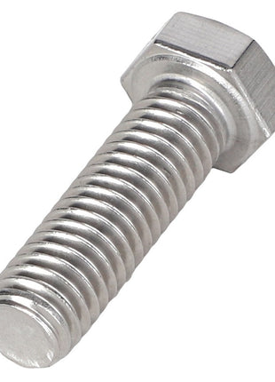 Close-up image of the AGCO | HEXAGONAL HEAD BOLT - AG604167, featuring a hexagonal head and threaded shaft, designed for fastening materials together.