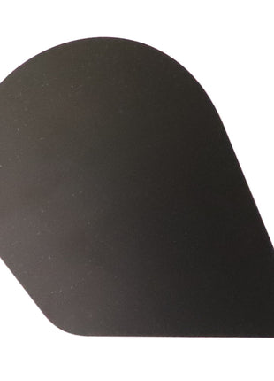 A black, teardrop-shaped object with a slightly curved edge stands out against a white background, evoking a sense of minimalist elegance. This striking design is the AGCO Decal, Left Hand - Acp0318290 from AGCO and currently has no product description available.