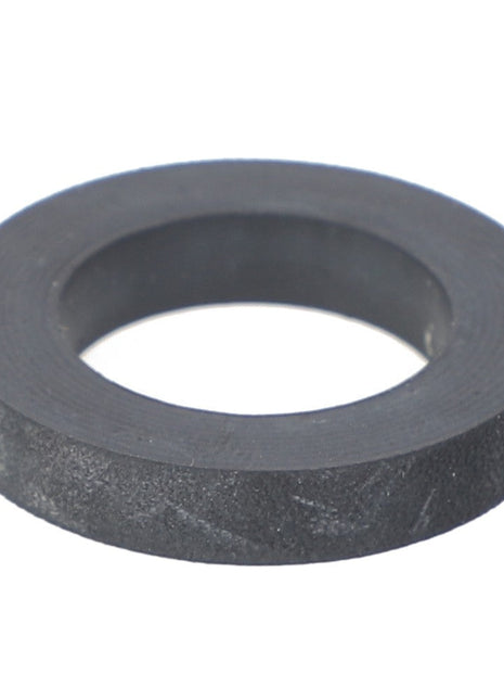 Introducing the AGCO | GASKET - AG050825, a black rubber washer with a circular shape and a central hole, designed to create a tight seal in plumbing or mechanical applications. For any inquiries about this product, please contact our support team.