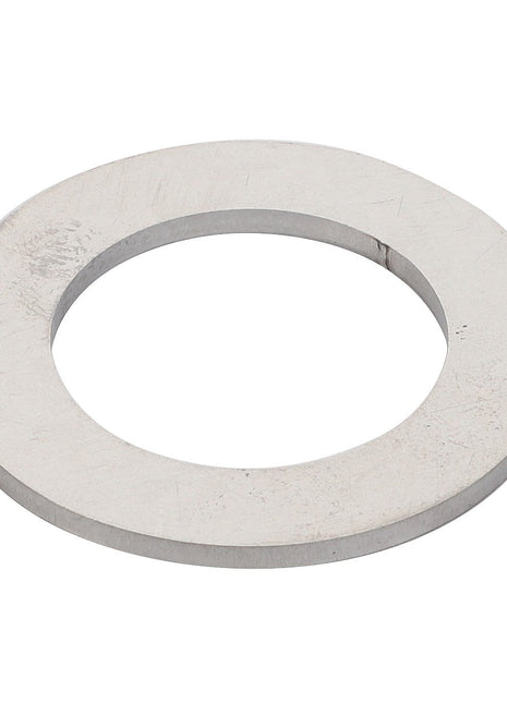 A flat, circular metal washer with a hole in the center. Product Name: AGCO | Disc - F178302020312 by AGCO.