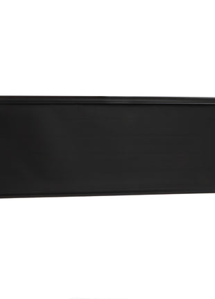 A black retractable sun visor designed for a vehicle trunk, shown in its extended position, showcases the precision typical of AGCO parts.