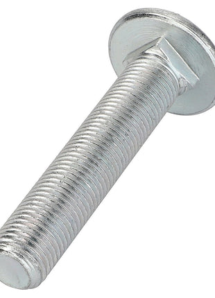 The AGCO Hexagon Flange Bolt - La300115065, a metallic threaded bolt with a round, flat head, is depicted against a pristine white background.
