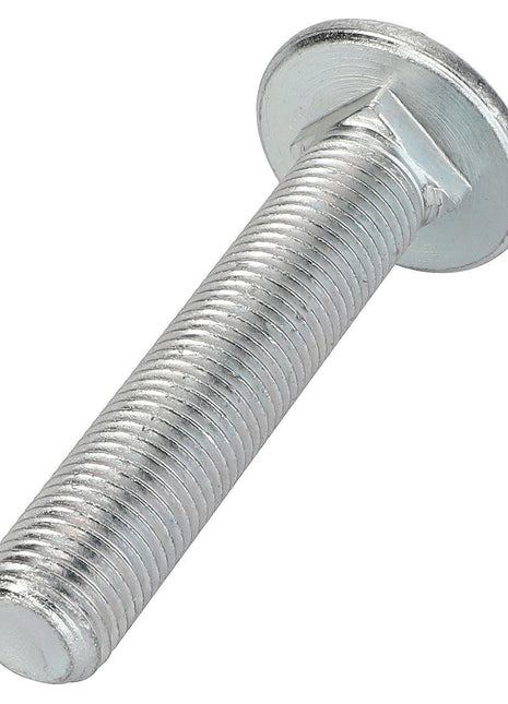 The AGCO Hexagon Flange Bolt - La300115065, a metallic threaded bolt with a round, flat head, is depicted against a pristine white background.