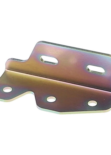 AGCO | Angle - Acx2072330 is a versatile metal bracket from the AGCO brand, featuring several slots and holes, designed for mounting or supporting structures. Currently, there is no additional product description information available.