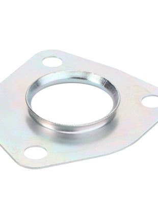 Product Description: The AGCO | SUPPORT - 0.007.1979.0 by AGCO is a metal flange featuring three bolt holes and a central raised circular opening, designed for easy ordering and supported by our expert team.