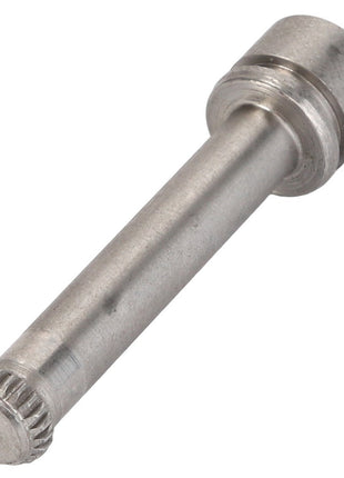The AGCO Pin - Acp0344680 features a metal cylindrical design with a knurled head and a smooth shaft, making it perfect for precision assembly.