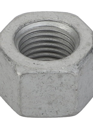 A close-up of the AGCO Hex Nut - Acp0703520 featuring detailed internal threading.