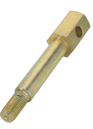 Product Description:
The AGCO BOLT - D28284972 is a metallic rod featuring threading on one end and a hexagonal head, which includes a hole through it for fastening purposes.
