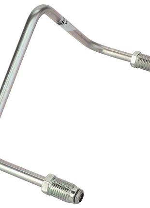 No current product description is available, but this AGCO | Pipe - 4389071M1, a bent metal tube with threaded connectors on both ends, is commonly used in hydraulic or pneumatic systems.