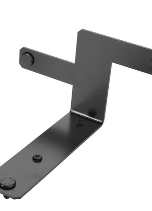 The AGCO Bracket - Acw029180A, an offering from the AGCO brand, is a black metal bracket that features three protruding arms and screw holes, currently lacking a detailed product description.